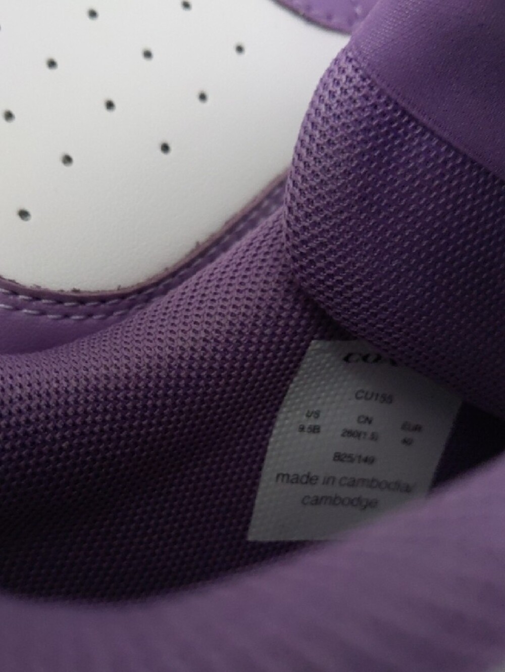 Coach White and Purple Platform Sneakers - Picture 8 of 12